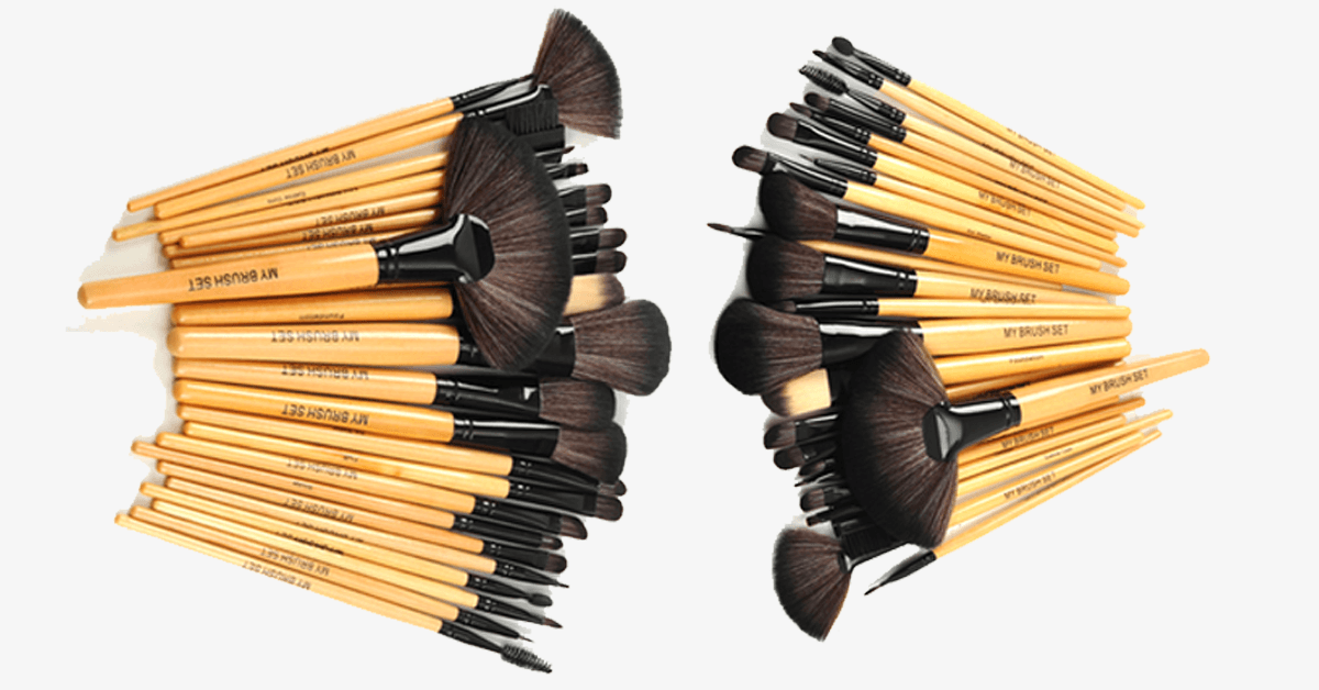 Skorter | 24-piece Premium Wood Brush Set with Free Case