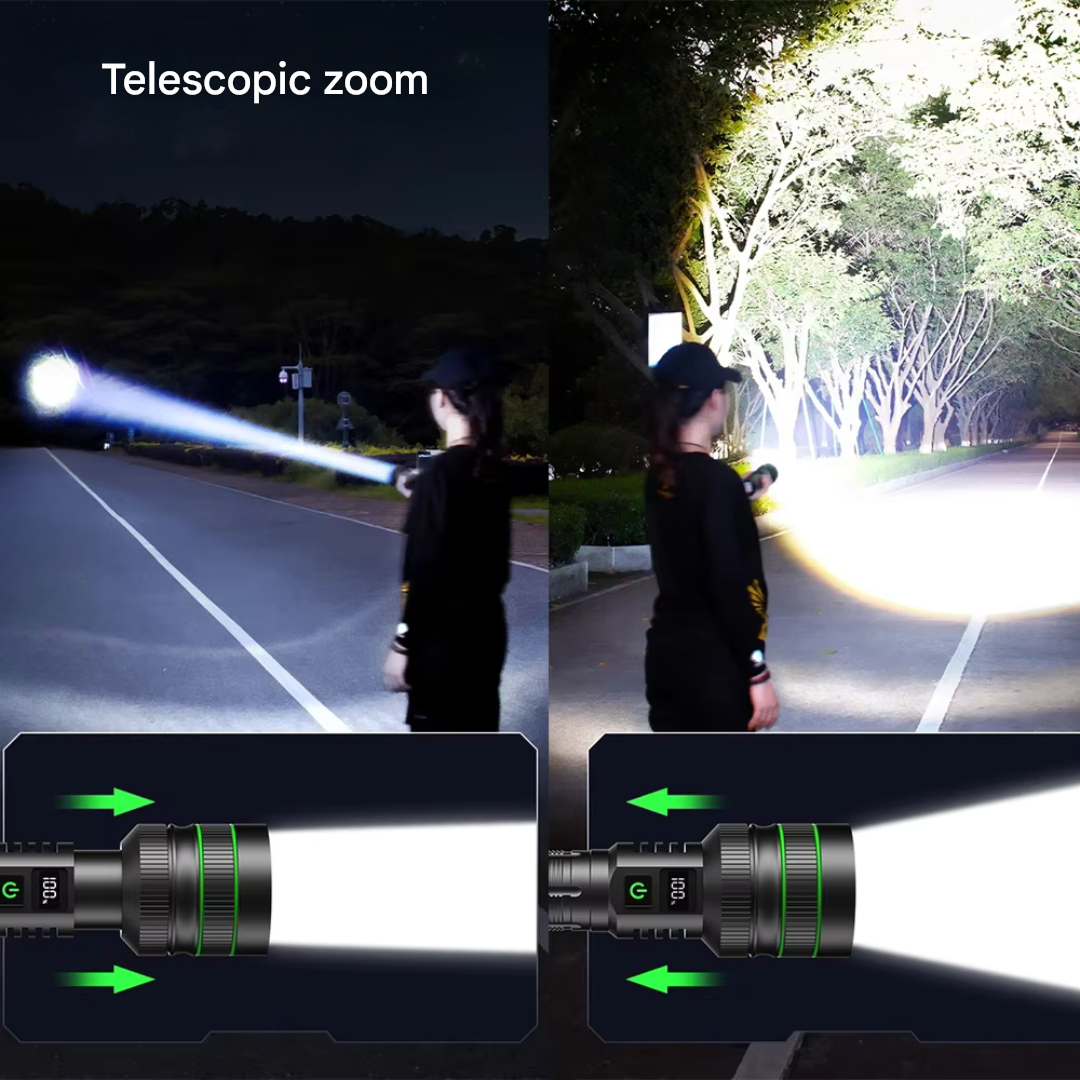 Skorter | Extreme Bright and Zoomable LED Torch - PowerBeam