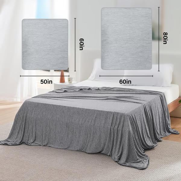 Skorter | The Cold Blanket – Lightweight Summer Throw That Keeps You Cool, Dry & Rested All Night | Best Blanket for Hot Sleepers & Night Sweats