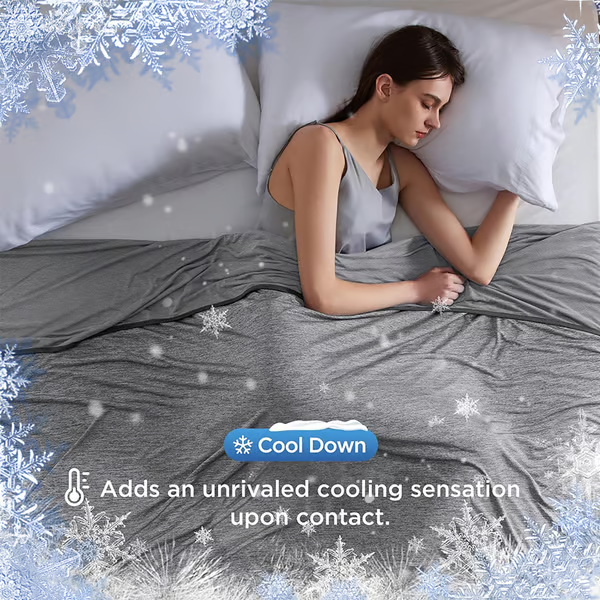 Skorter | The Cold Blanket – Lightweight Summer Throw That Keeps You Cool, Dry & Rested All Night | Best Blanket for Hot Sleepers & Night Sweats