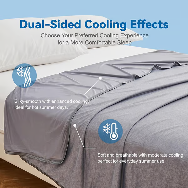 Skorter | The Cold Blanket – Lightweight Summer Throw That Keeps You Cool, Dry & Rested All Night | Best Blanket for Hot Sleepers & Night Sweats