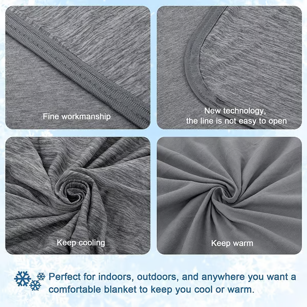 Skorter | The Cold Blanket – Lightweight Summer Throw That Keeps You Cool, Dry & Rested All Night | Best Blanket for Hot Sleepers & Night Sweats