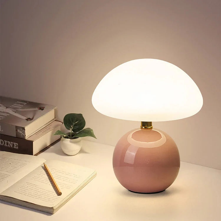 Skorter | Shaped Table Lamp – Elegant French Cream Lamp for a Cozy Bedroom