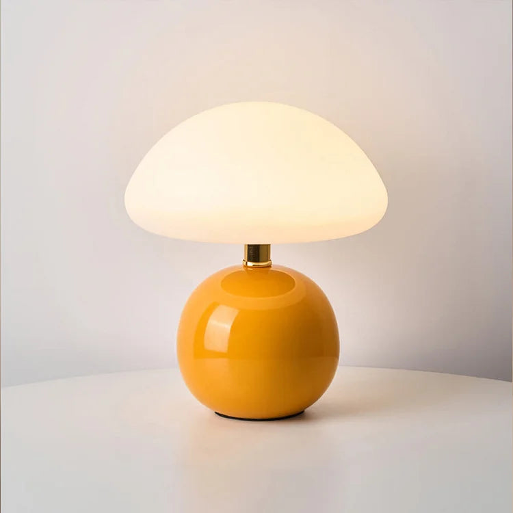 Skorter | Shaped Table Lamp – Elegant French Cream Lamp for a Cozy Bedroom