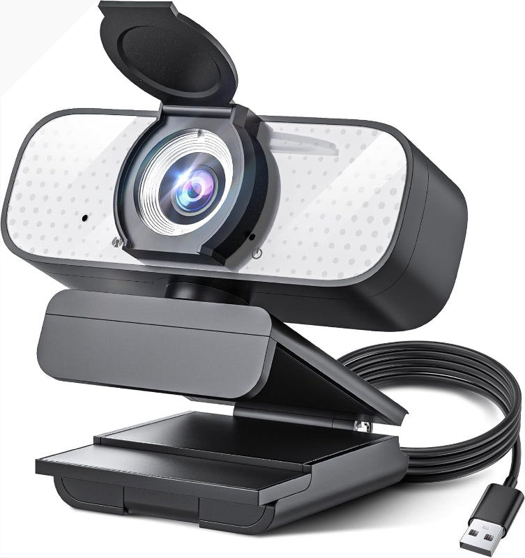 Skorter | 1080P Full HD Webcam with Microphone, Wide Angle Camera, Privacy Protection for PC/Laptop