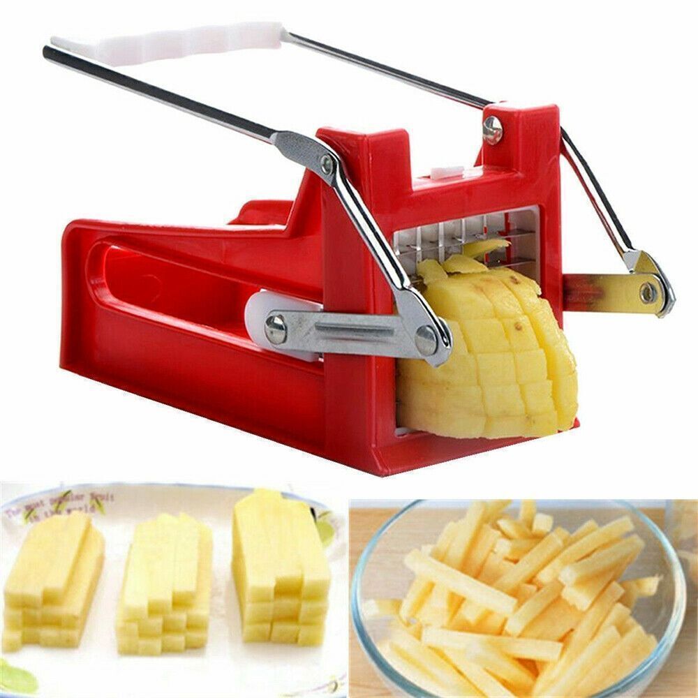 Skorter | Potato Slicer French Fries Slicer Chip Maker Cutter Chopper with 2 Blades -