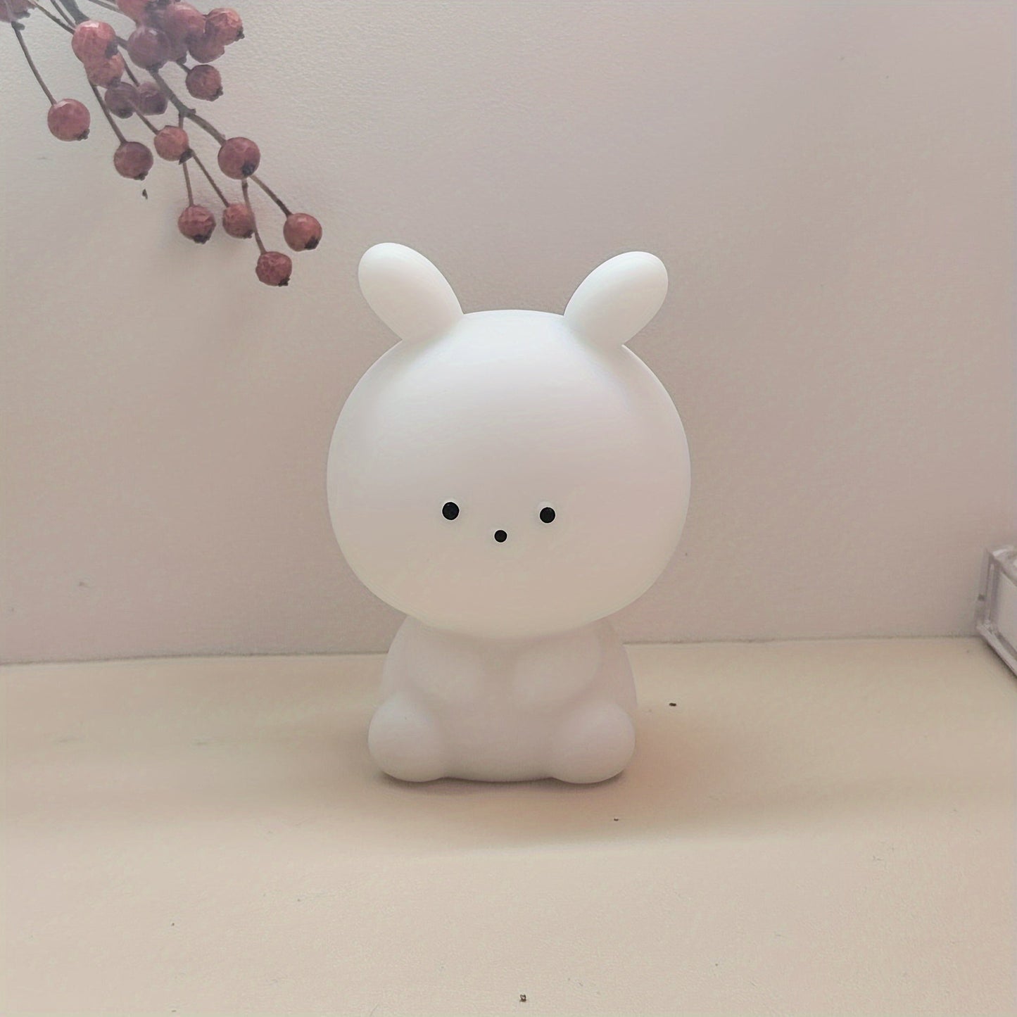 Skorter | BunnyBright - Large Head Rabbit LED Table Lamp with Battery Operation and Anime Design