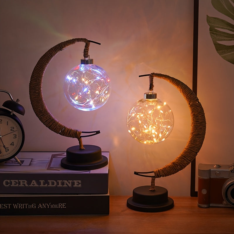 Skorter | MaanLys - Smedjern LED Table Lamp With Decorative Desk Lamp Design