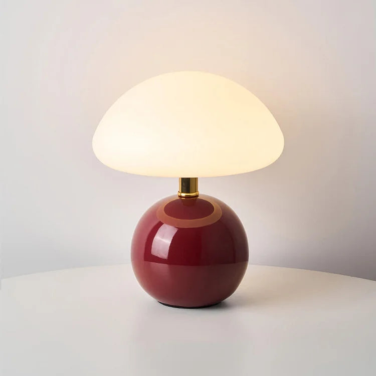 Skorter | Shaped Table Lamp – Elegant French Cream Lamp for a Cozy Bedroom