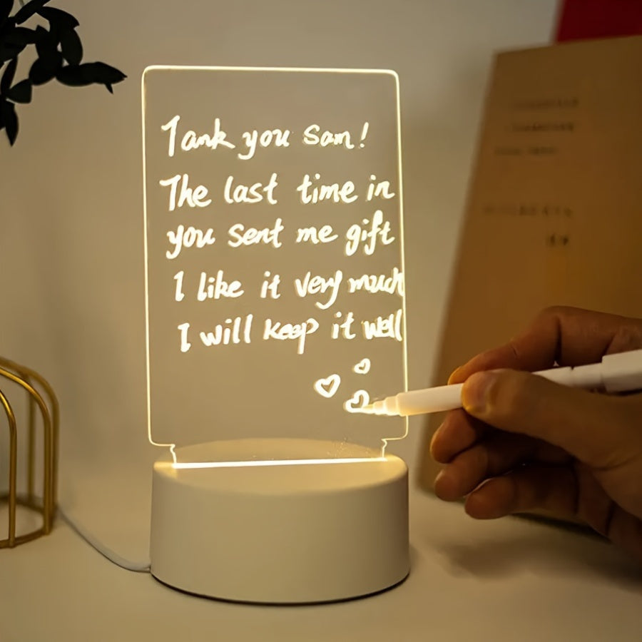 Skorter | LumiBoard - Modern LED Message Board Table Lamp with Pen