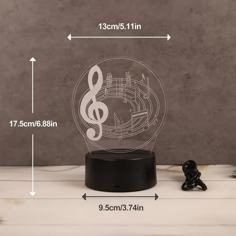 Skorter | MusikLys - Modern Acrylic Table Lamp with Touch Control and USB Connection
