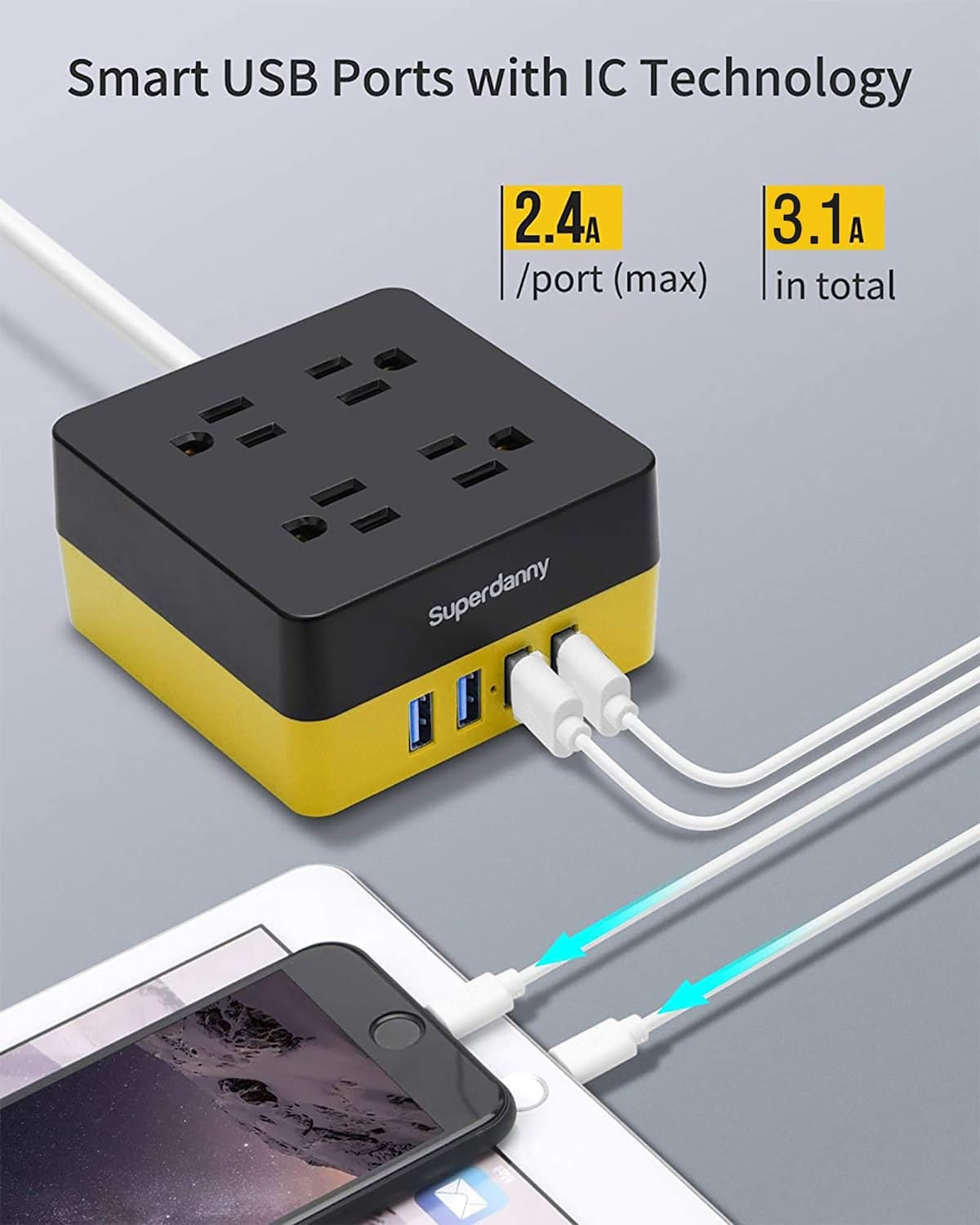Skorter | Square power cord