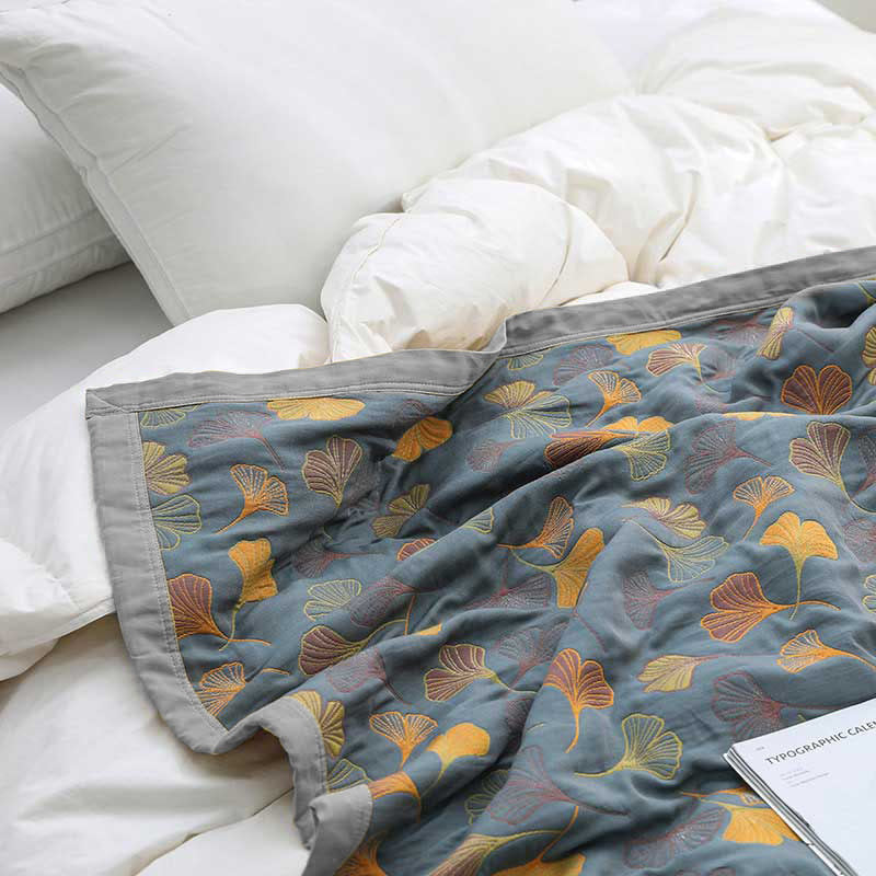 Skorter | LeafNest - Soft Cotton Bed Linen with Leaf Motif