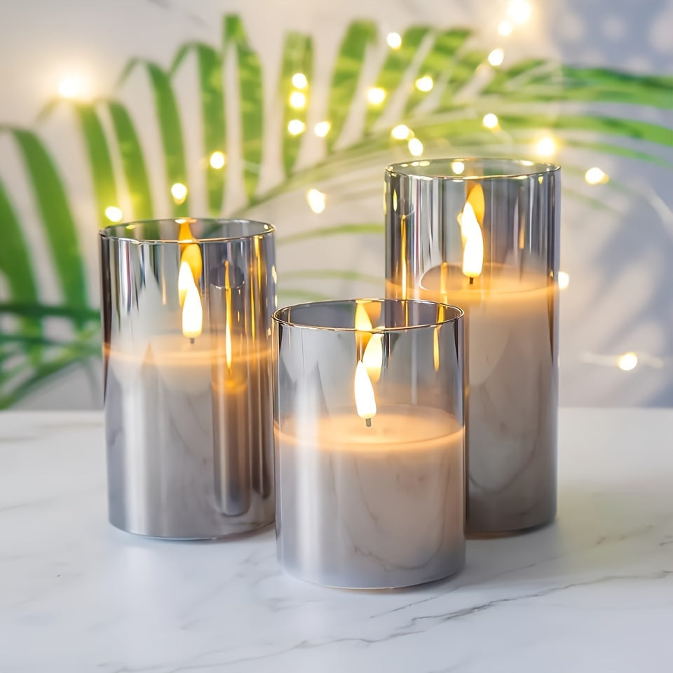 Skorter | Flameless LED Light Set with Remote Control – 8 Mode Flashing Candlesticks for Indoor & Outdoor – High Penetration Plastic