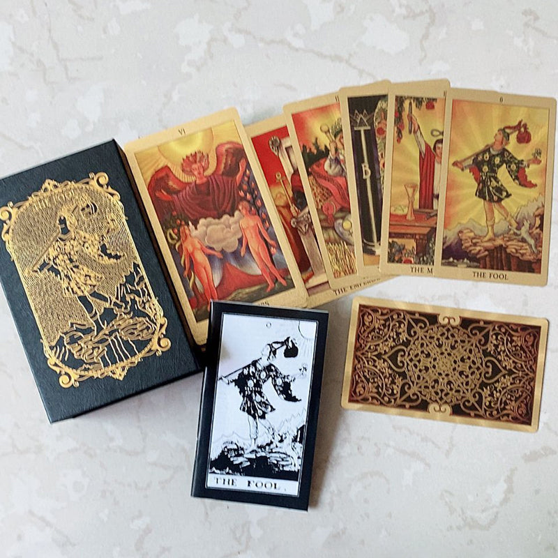 Skorter | Explore the Mystical World of Tarot Gold Foil Tarot