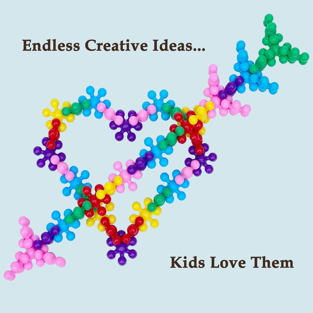 Skorter | 100 Pieces Building Discs Set - Multi-colored Connectable Block Bricks
