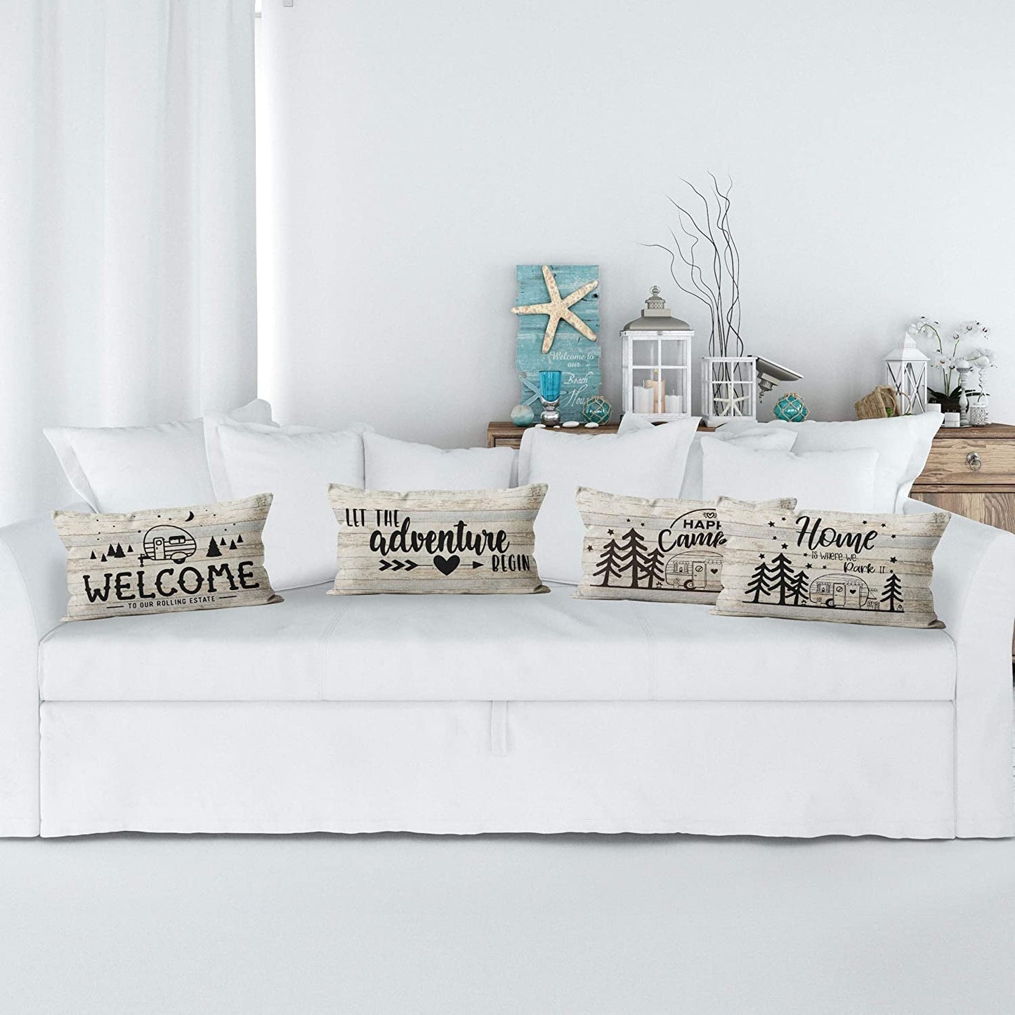 Skørter | Set with 4 Camping Cushions