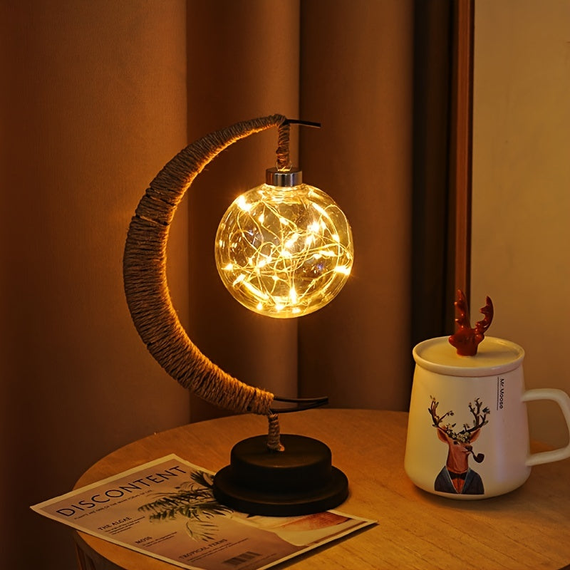 Skorter | MaanLys - Smedjern LED Table Lamp With Decorative Desk Lamp Design
