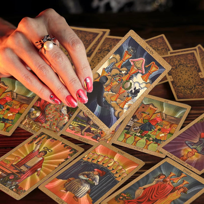 Skorter | Explore the Mystical World of Tarot Gold Foil Tarot