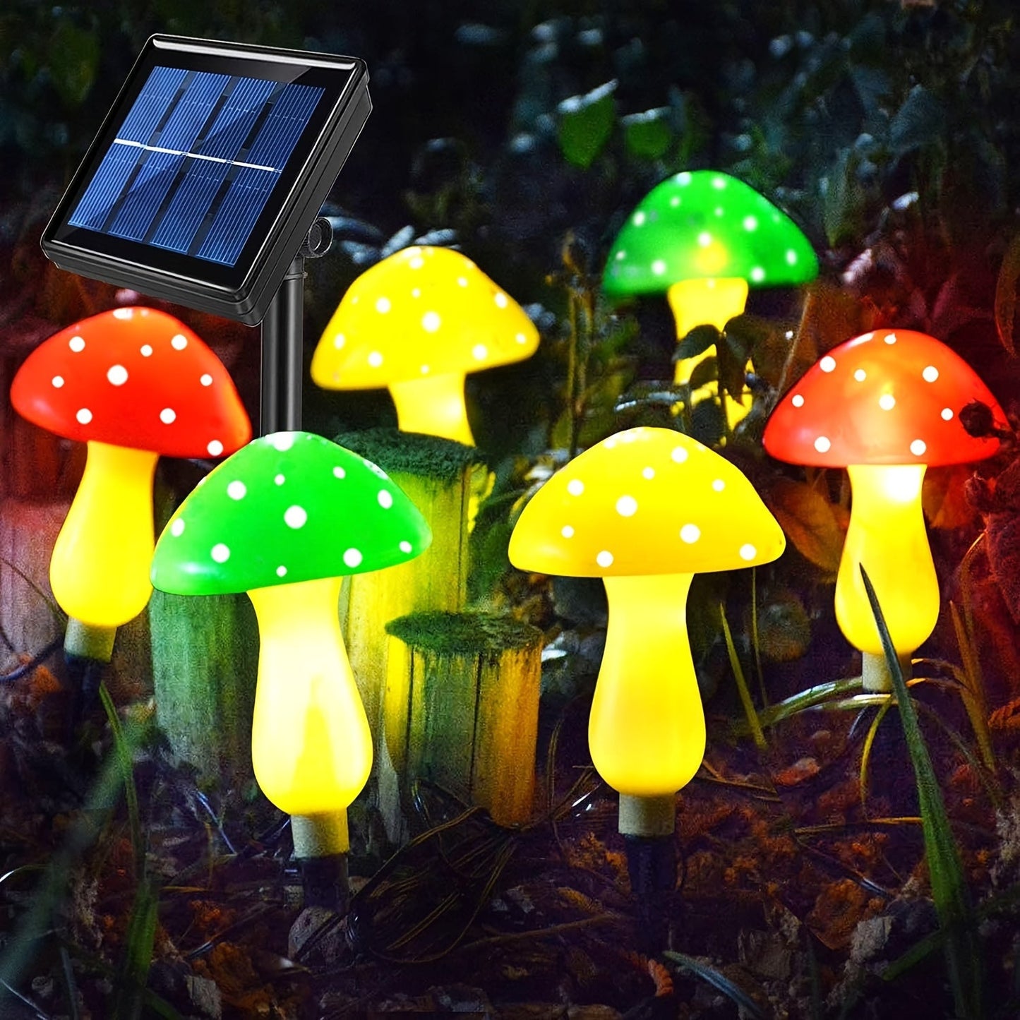 Skorter | SolarGlow - Solar Mushroom Garden Lamps with 8 Modes, Energy-Saving Decorative Outdoor Lighting