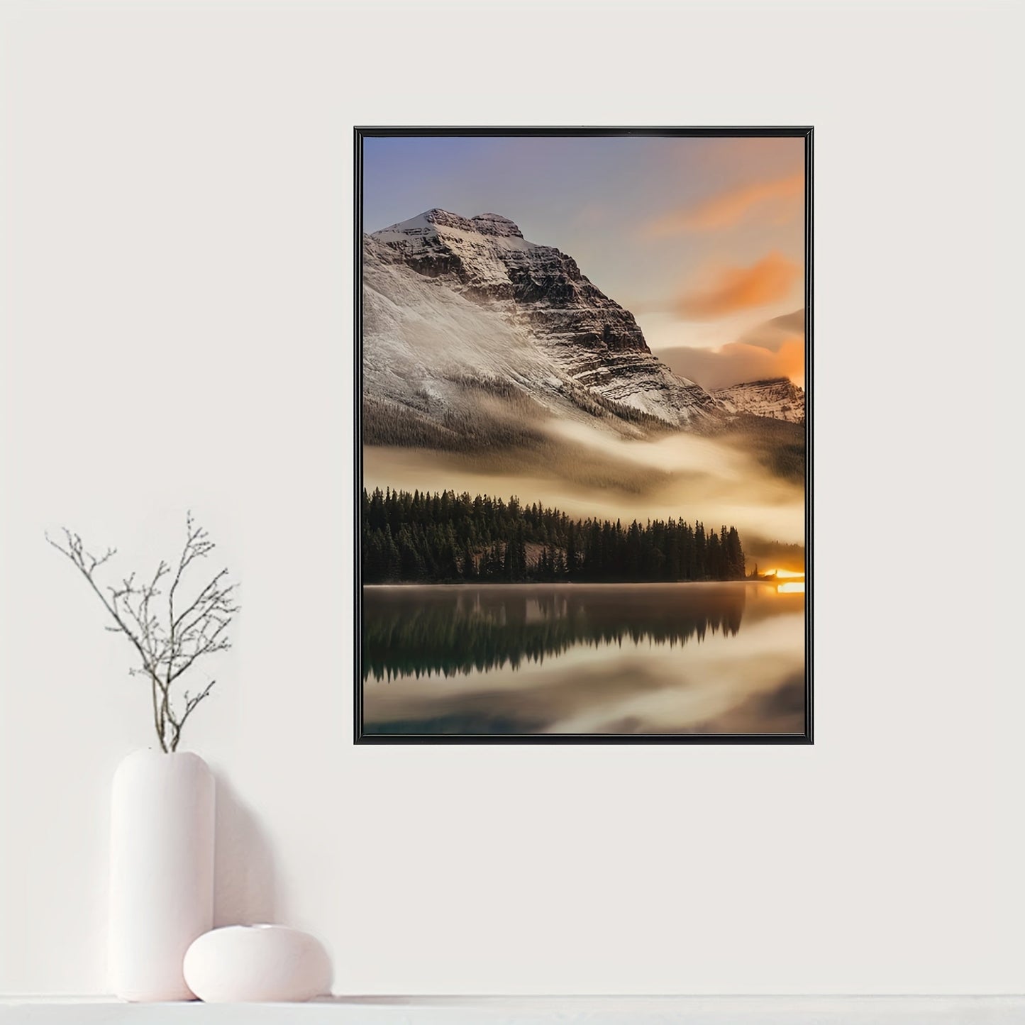 Skorter | 1 pc Photo frame - Photo frame for Wall and Table decoration, Perfect for Art, Birthdays and Home decoration, Black, Elongated