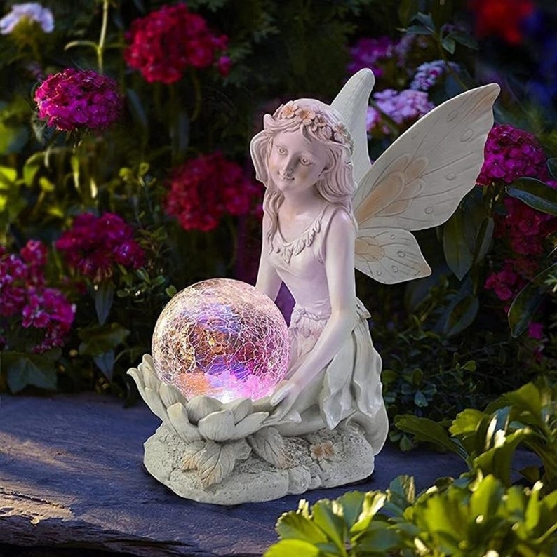 Skorter | Home garden solar energy decoration Fairy Statue