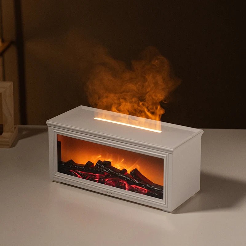 Skorter | FlameAura – Aromatherapy Fireplace Diffuser with 7 LED Colors
