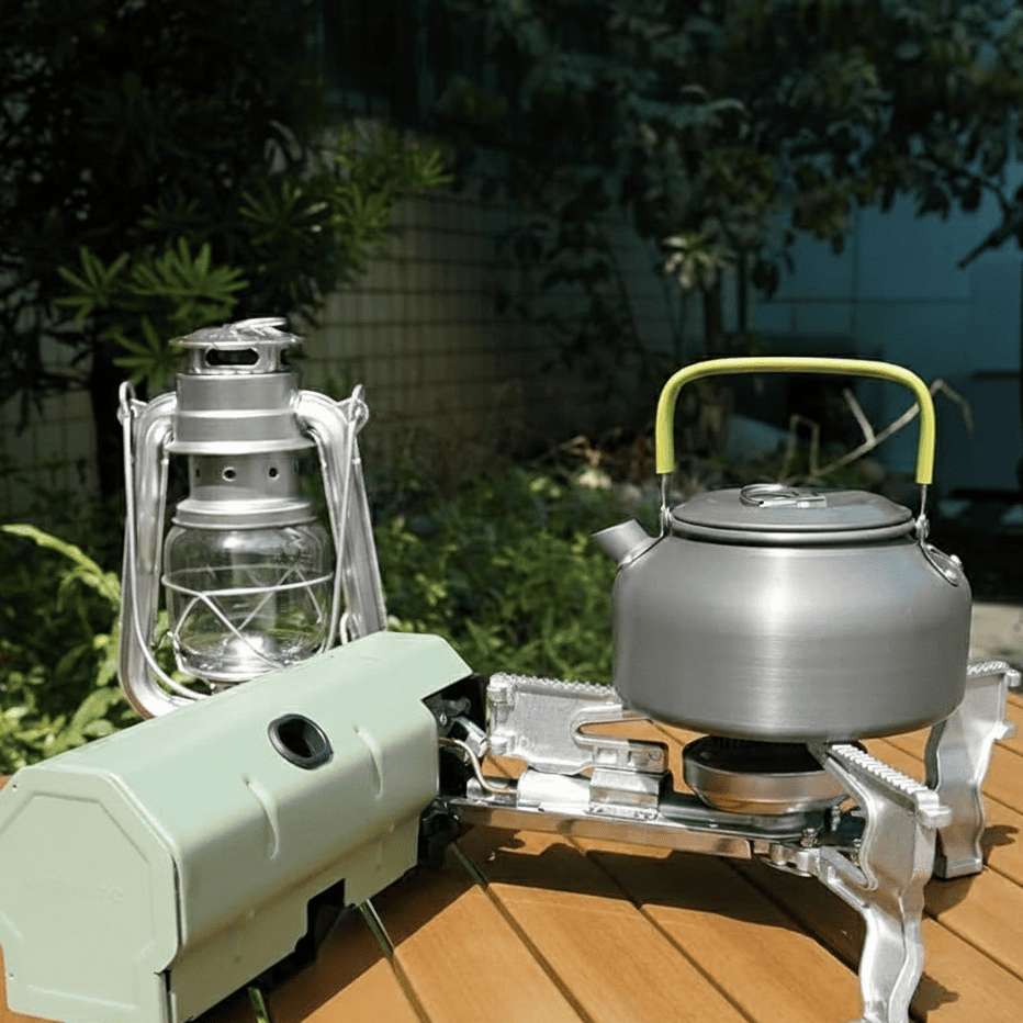 Skorter | FLAMECAMP – Portable Butane Camping Stove with Storage Bag & Gas Bottle