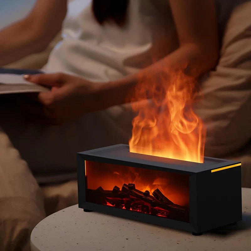 Skorter | FlameMist – Aromatherapy Humidifier with Flame Effect and LED Light