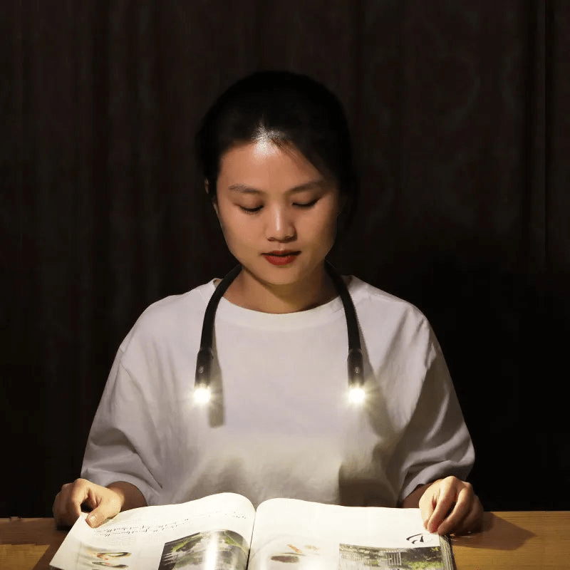 Skorter | FlexRead – Portable Neck Reading Light | Hands-Free USB Rechargeable Book Lamp