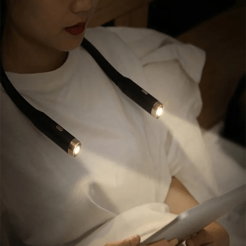 Skorter | FlexRead – Portable Neck Reading Light | Hands-Free USB Rechargeable Book Lamp