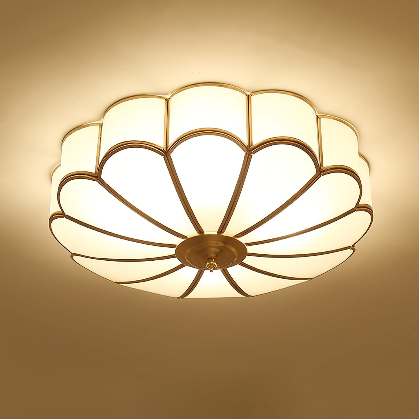 Flower Shape Glass Recessed Ceiling Light - SKØRTER