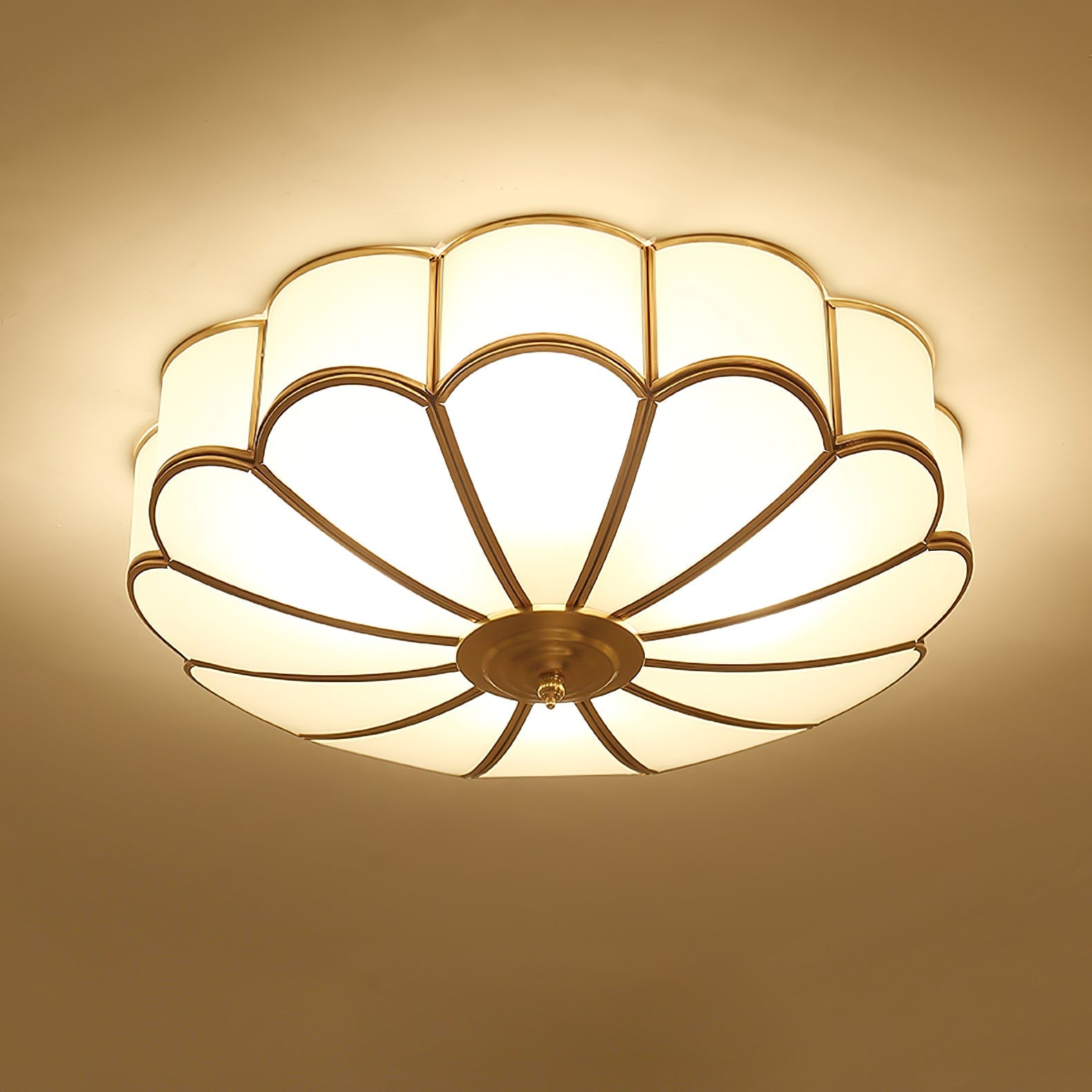 Flower Shape Glass Recessed Ceiling Light - SKØRTER