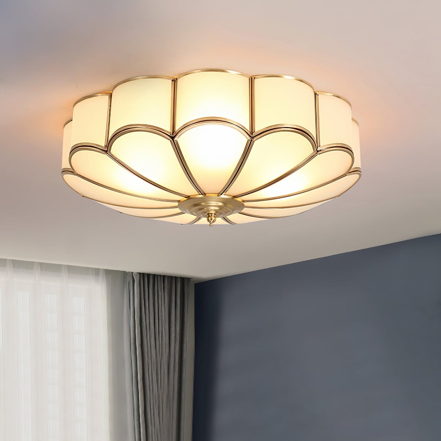 Flower Shape Glass Recessed Ceiling Light - SKØRTER