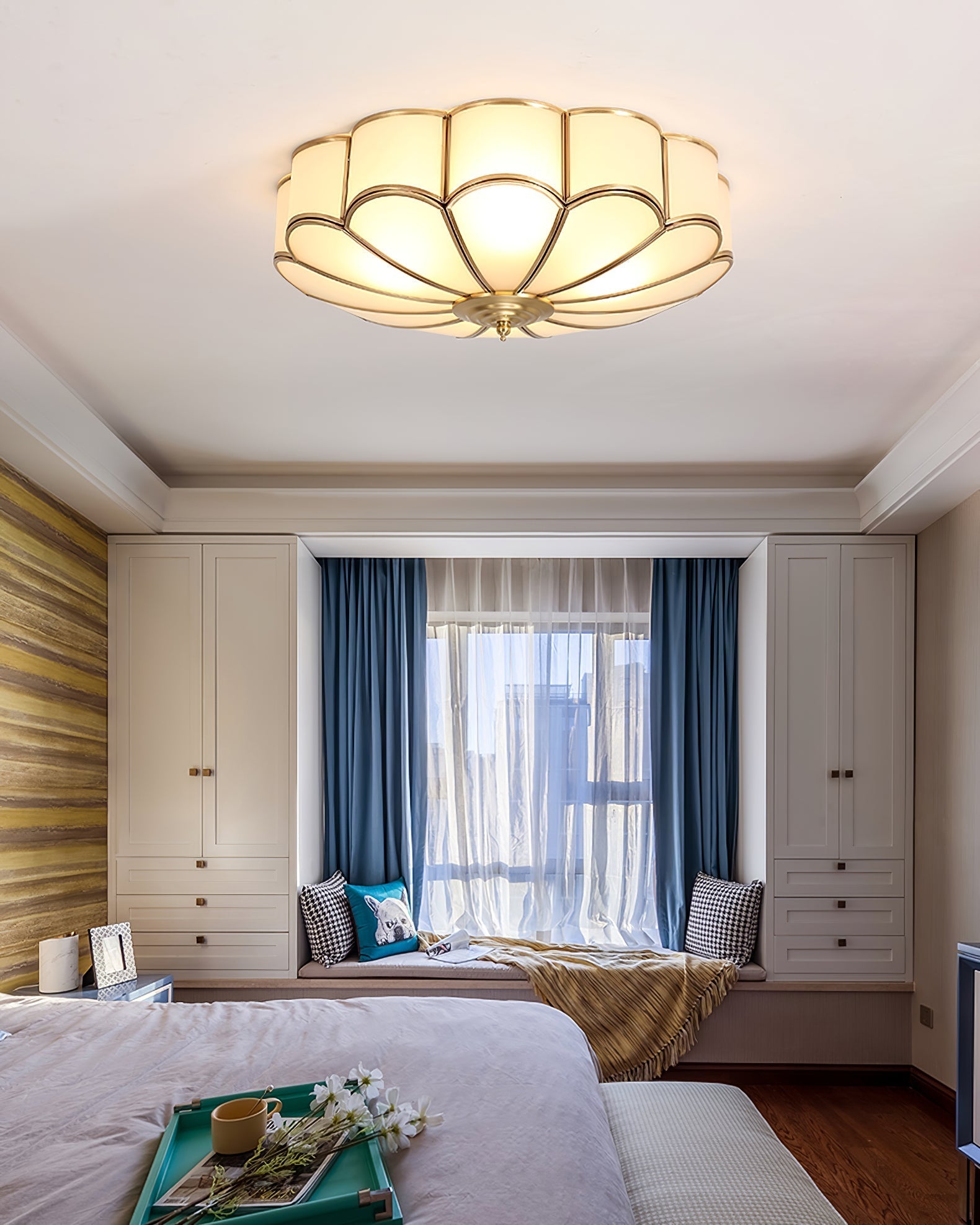 Flower Shape Glass Recessed Ceiling Light - SKØRTER