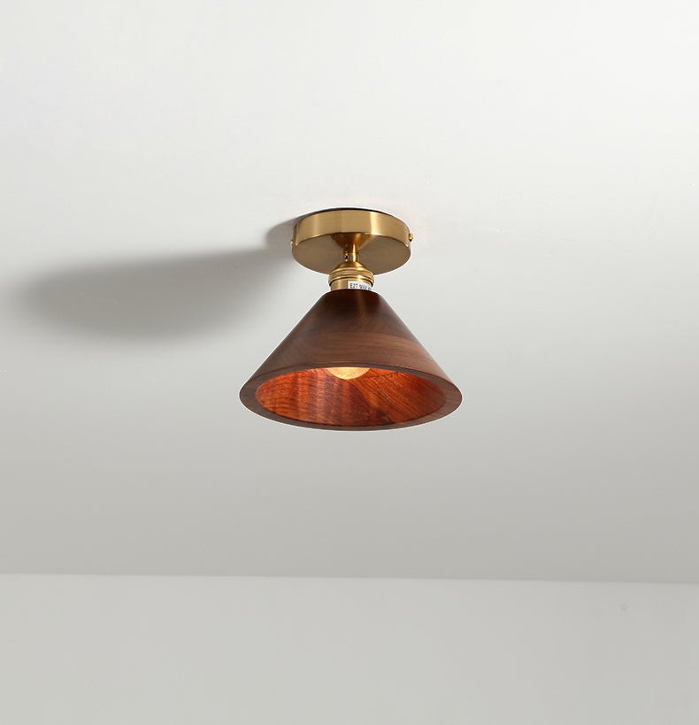 Flush Mount Wooden Ceiling Light - SKØRTER