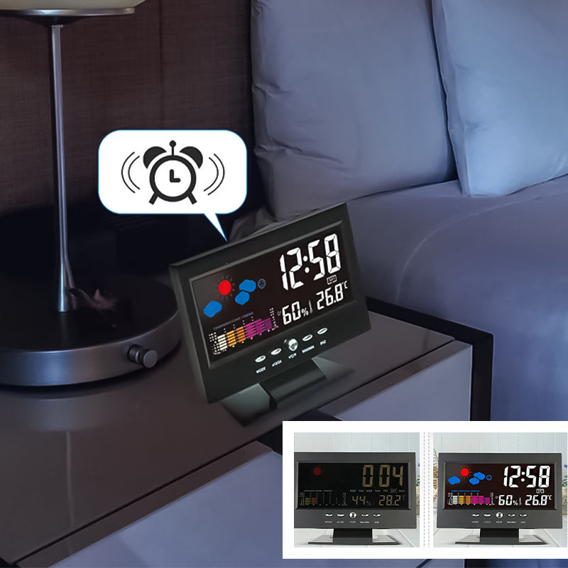 Skorter | LED Alarm Clock with Temperature and Humidity Monitoring