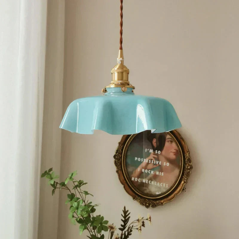 Skorter | French Brass Hanging Lamp - BrassChic