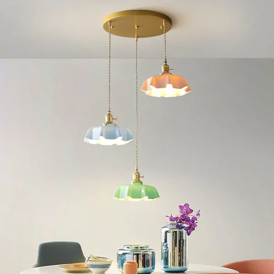 Skorter | French Brass Hanging Lamp - BrassChic