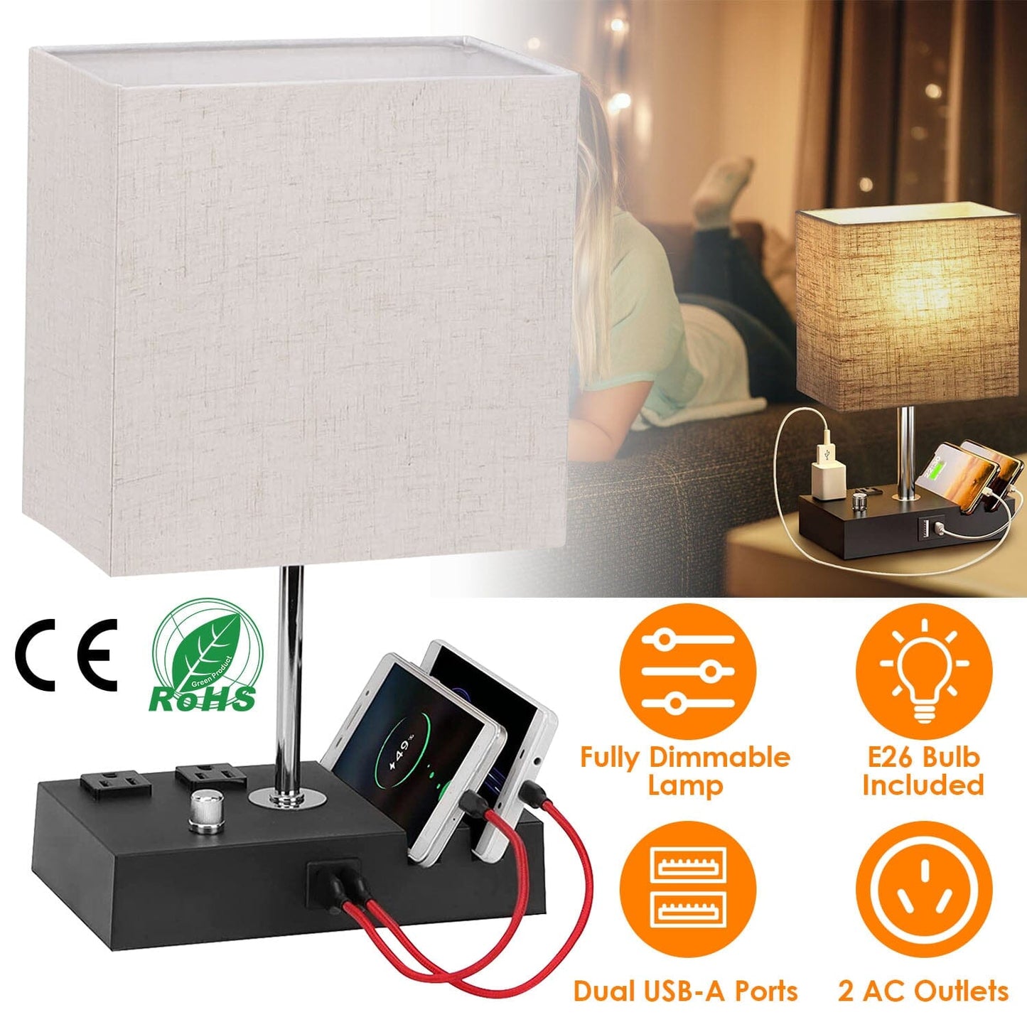 Skorter | Fully Dimmable Table Lamp