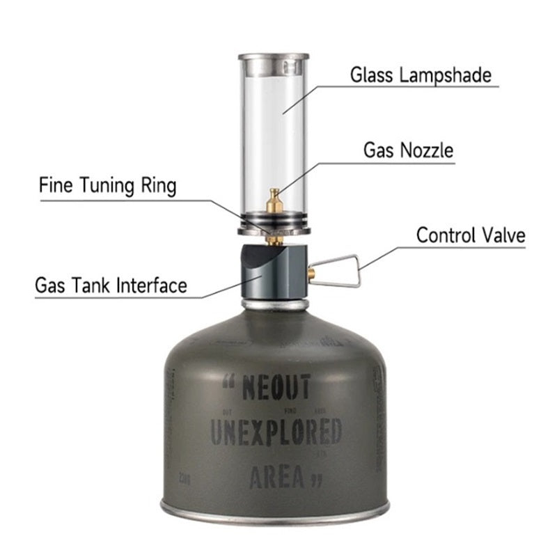 Skorter | Portable Gas Lamp with Adjustable Brightness