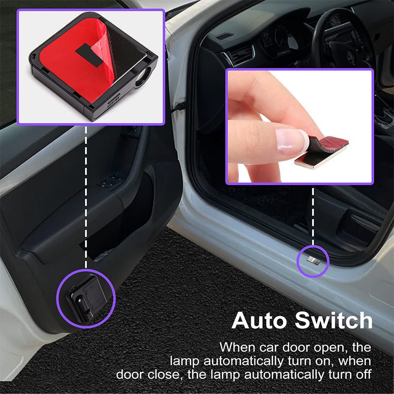 Skorter | GLOWDOOR – Wireless LED Car Door Projector Light with Custom Logo Display
