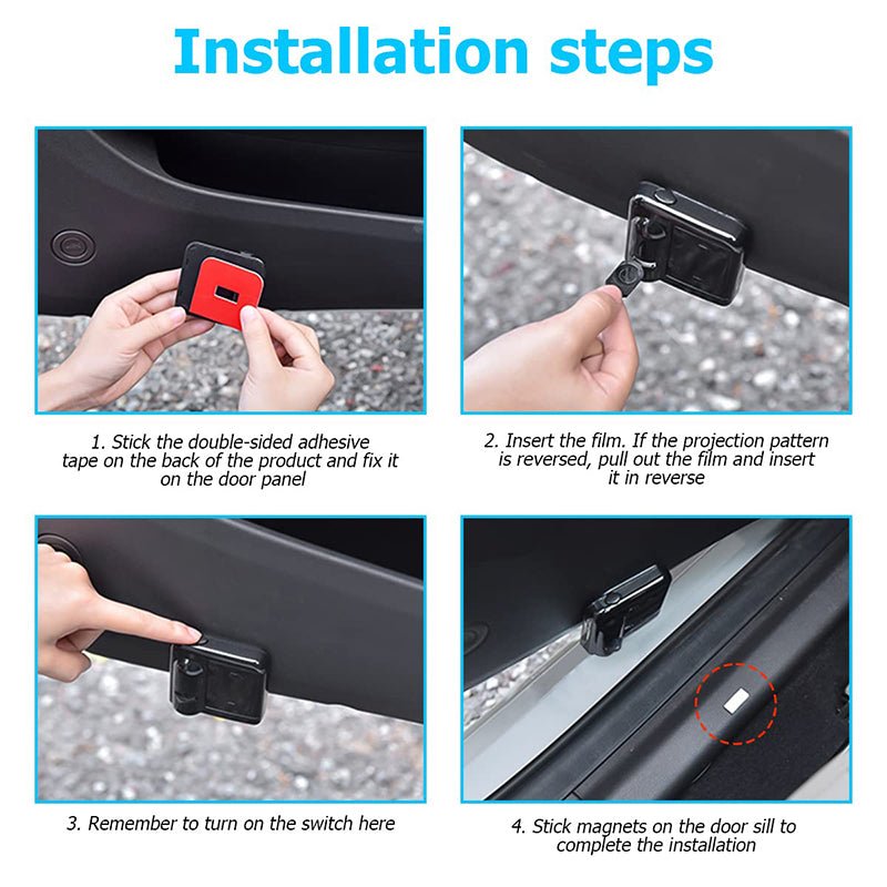 Skorter | GLOWDOOR – Wireless LED Car Door Projector Light with Custom Logo Display