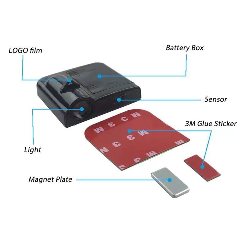 Skorter | GLOWDOOR – Wireless LED Car Door Projector Light with Custom Logo Display