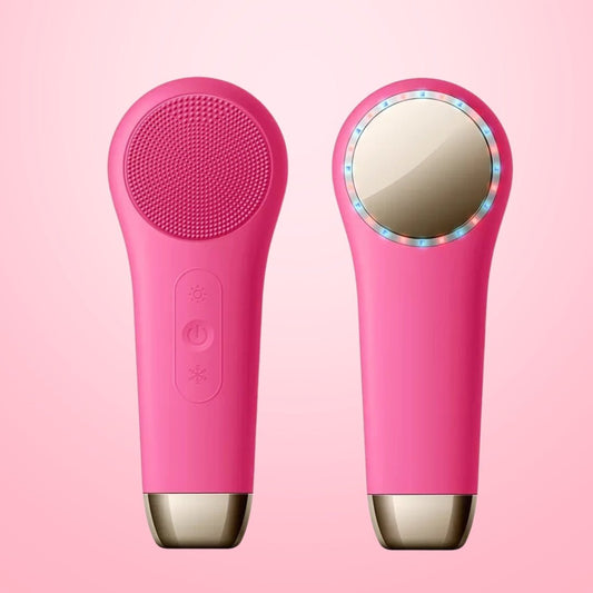 Skorter | Glowessence – 3-in-1 Face Brush with Thermal Compress & LED Light Therapy