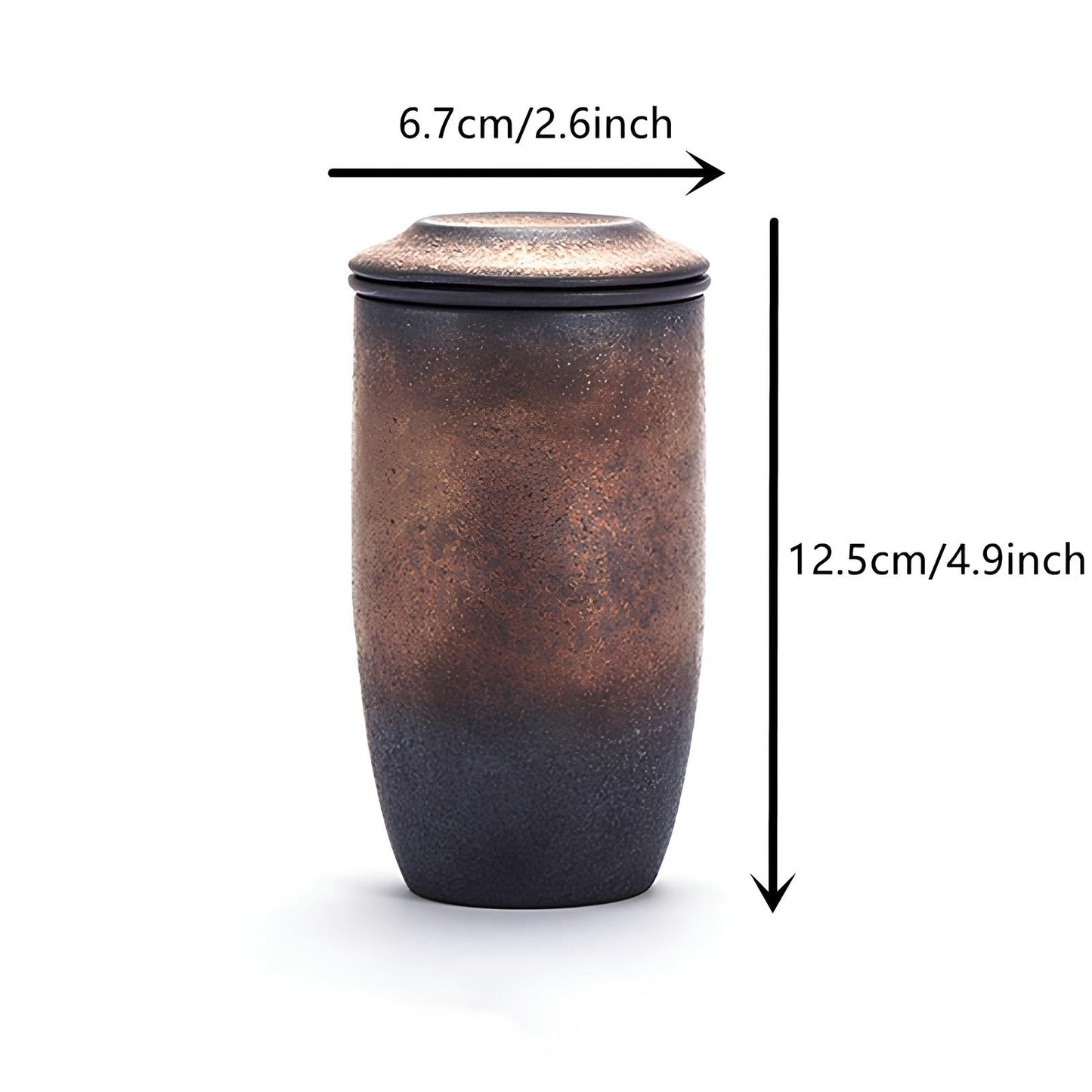 Skorter in ceramic with infuser and lid