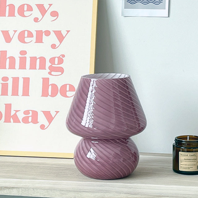 Skorter | LED Desk Lamp in Mushroom Shape made of Glass