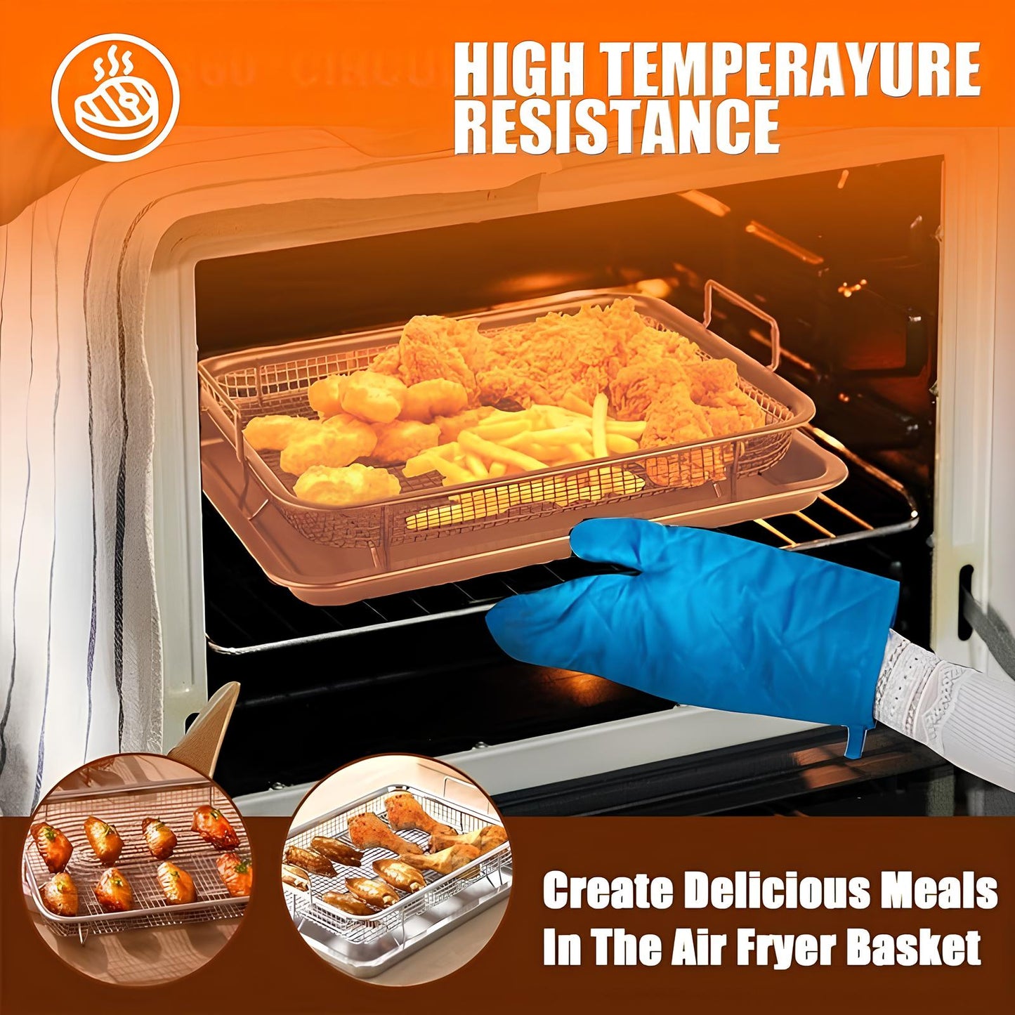 Skorter for Versatile Nonstick Cooking with Basket