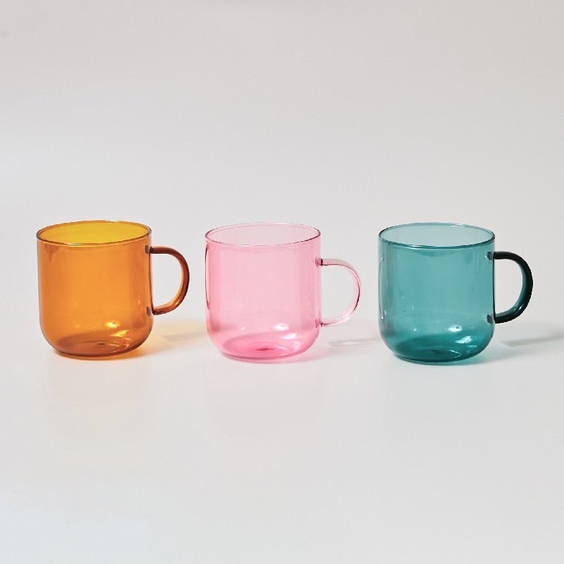 Skorter | Heat-resistant colorful glass coffee mug