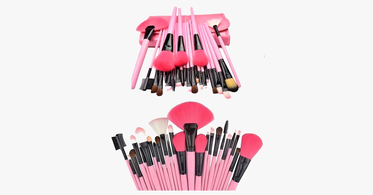 Skorter | 24-piece Pink Glory Brush Set